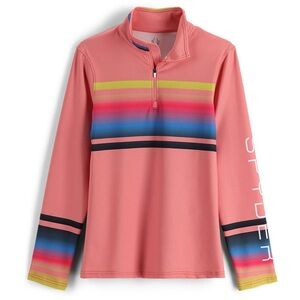 SPYDER Women’s Pink Ombre Zip Neck NWT